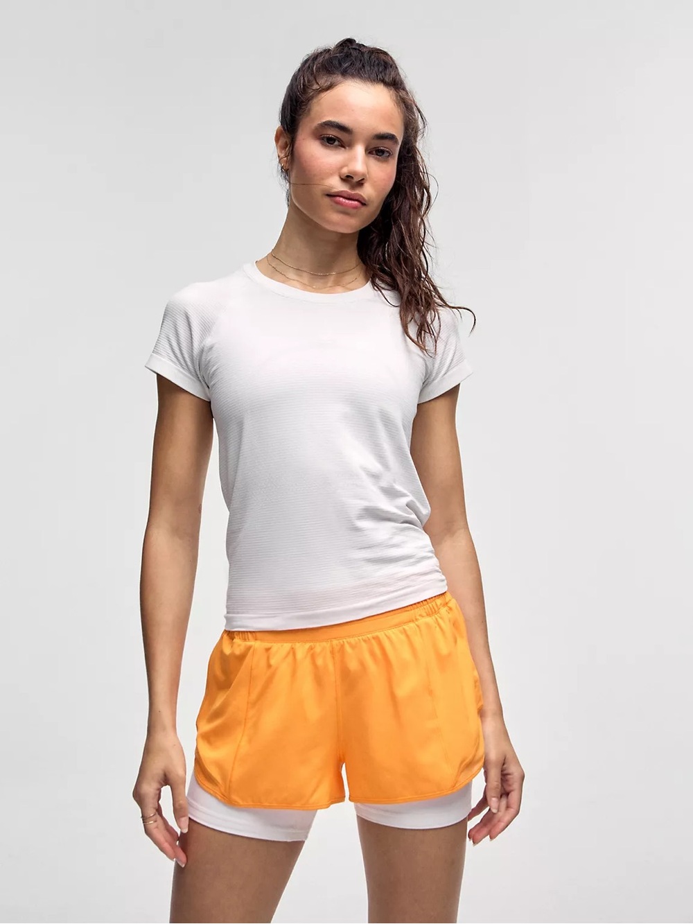 Lululemon Swiftly Tech Tee White - No Size Tag Estimated Size 4 or 6
